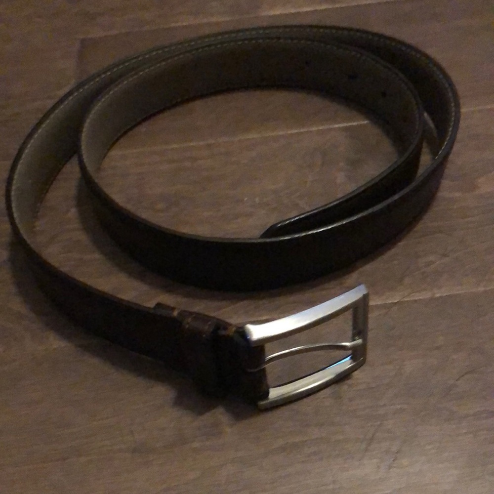 Men's Brown coated Italian Leather Belt made in India size 40